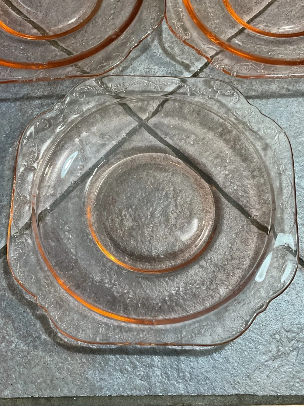 Hocking glass company set three