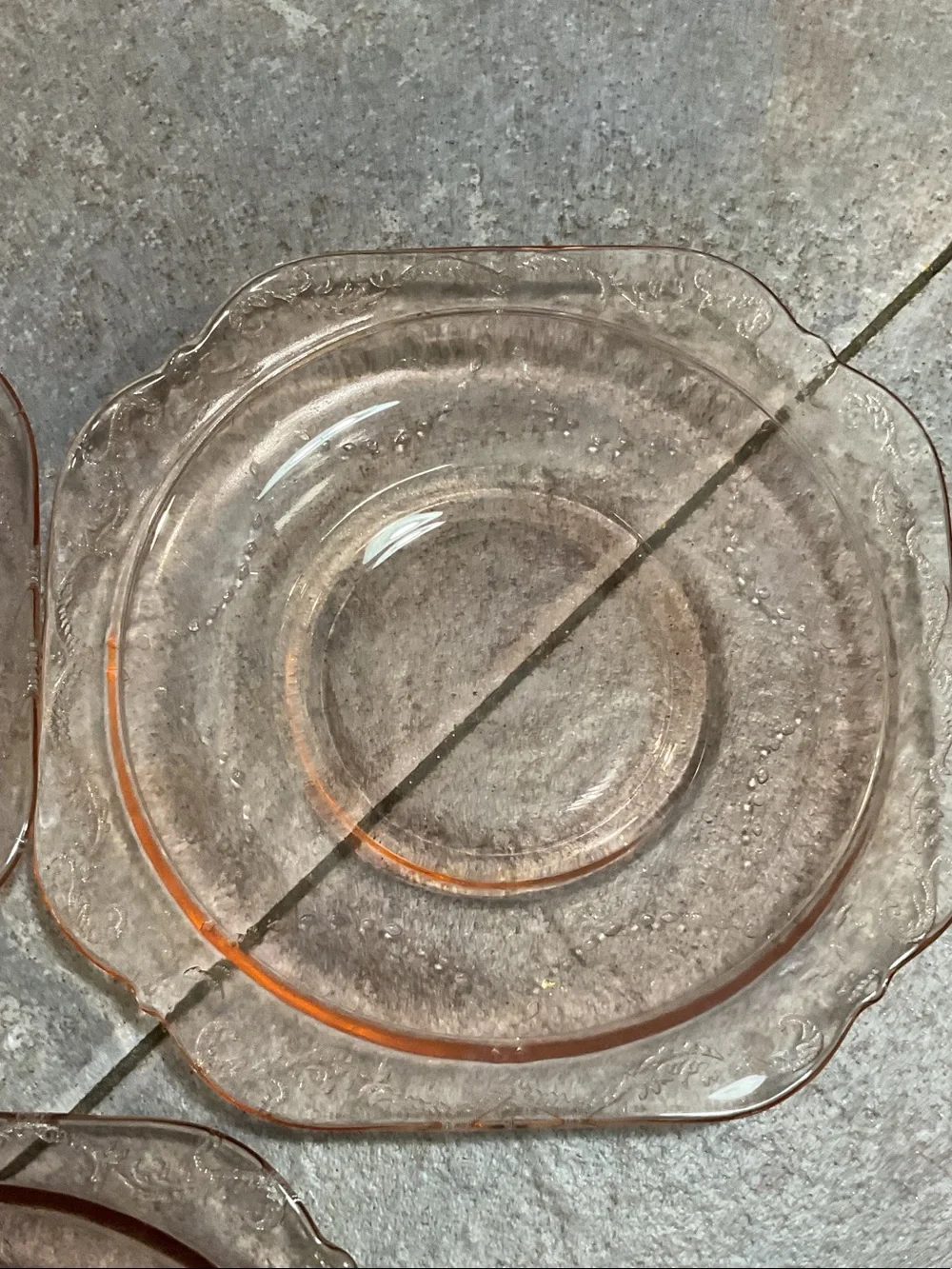 Hocking glass company set three