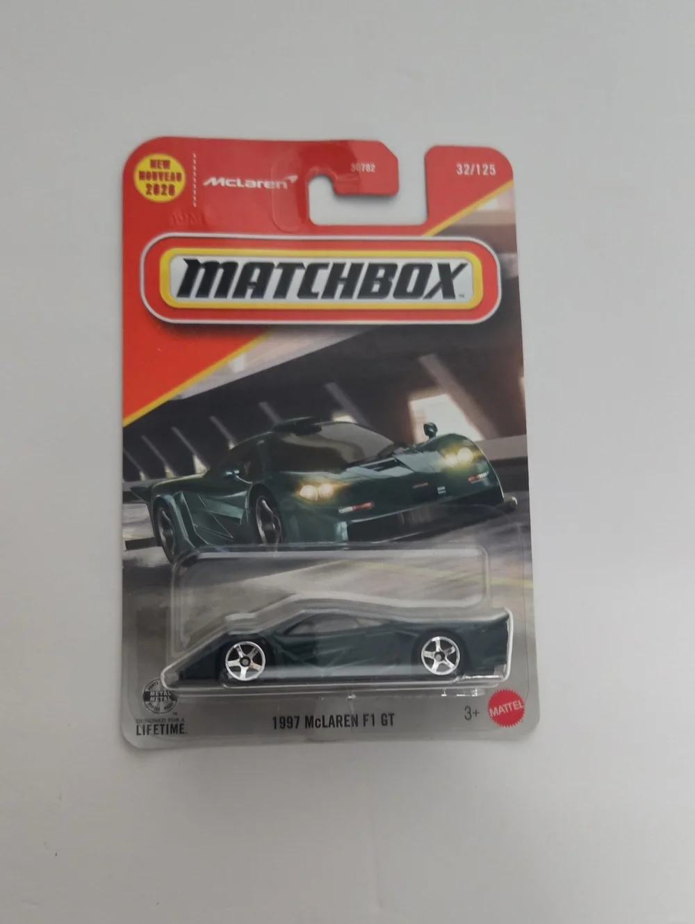 Matchbox 1997 McLaren F1 GT Toy Car - Dark Green