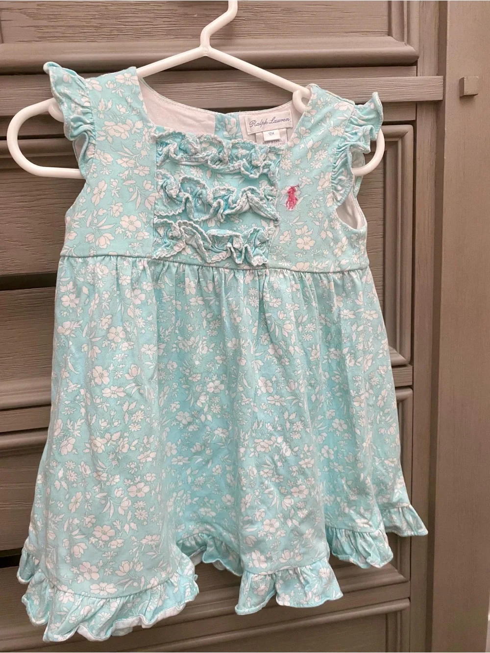 Ralph Lauren aqua floral