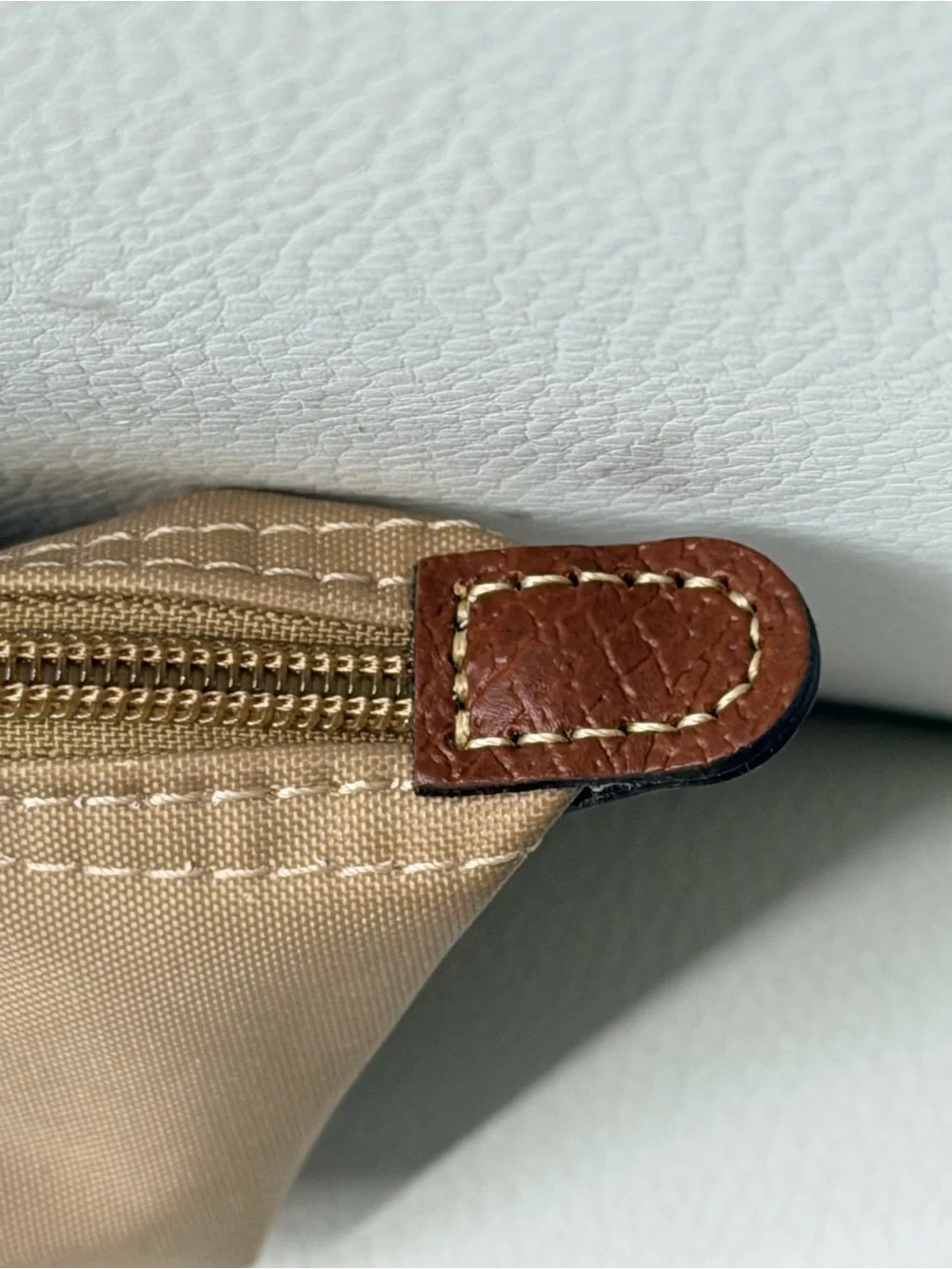 Longchamp accents blemishes closure