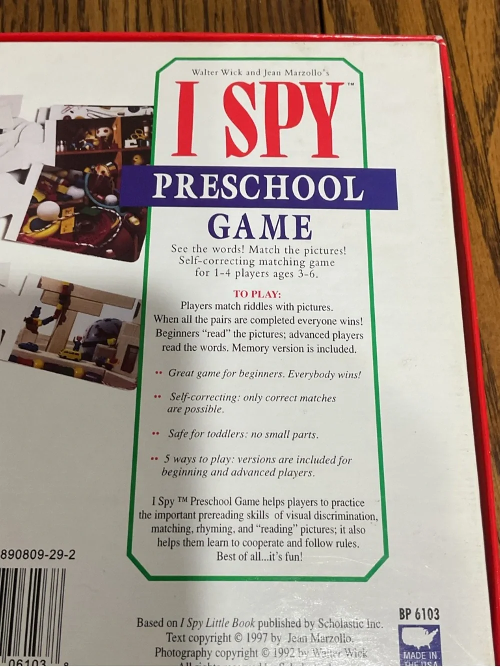 Milton Bradley spy preschool