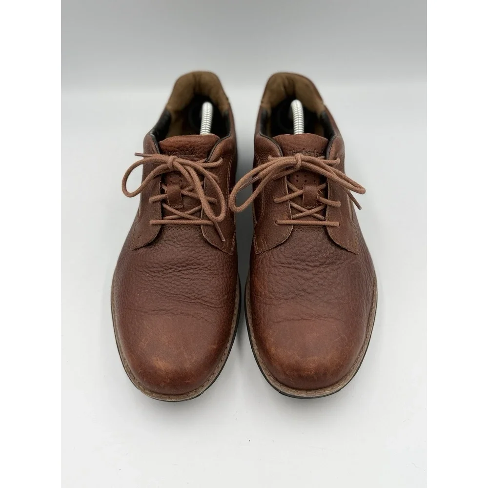 Timberland Oxford Lace Up Casual Shoes Men's Size 11 Brown Nubuck Anti Fatigue