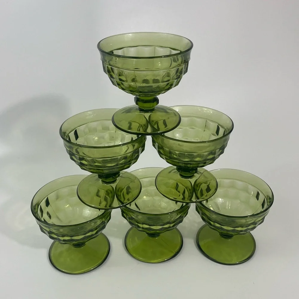Indiana Glass set six