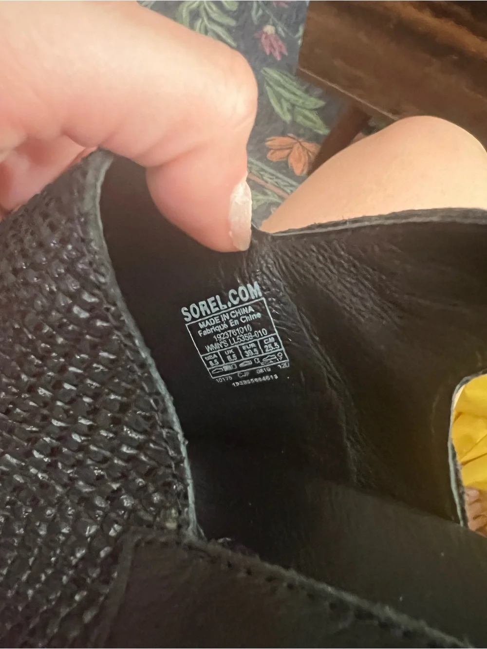 Sorel black wedge