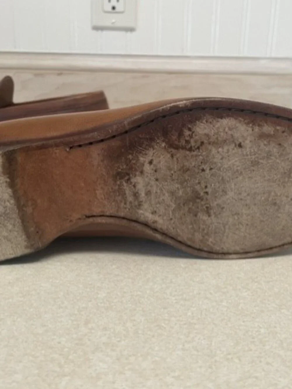 2 pairs of Ralph Lauren Mens Chalmers Burnished Calfskin Penny Loafers size 8.5