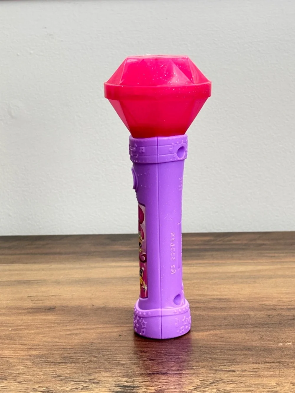 Shimmer & Shine Genie Gem Microphone Pink Light Up Magic Wand Toy Rare 2015