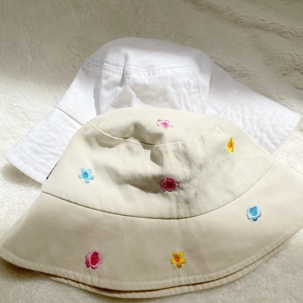 Bucket Hat Bundle Floral and White Y2K bucket hats