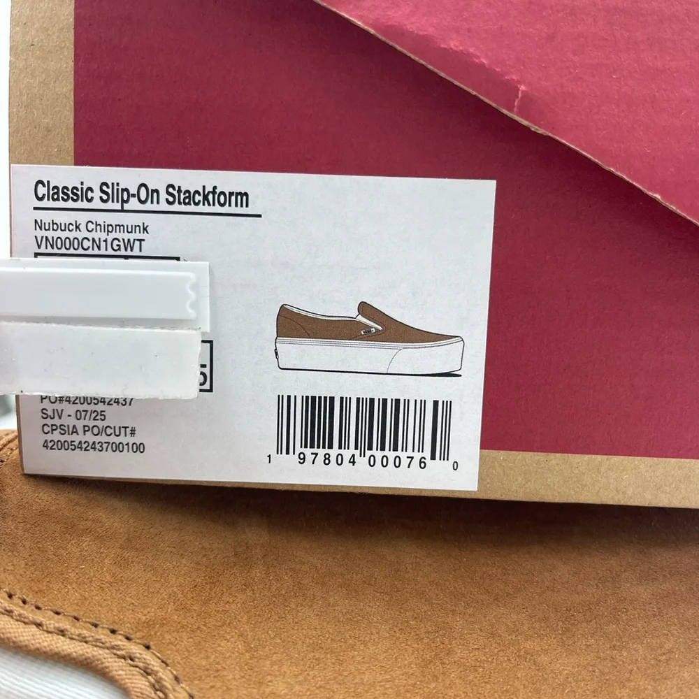 Vans platform slip