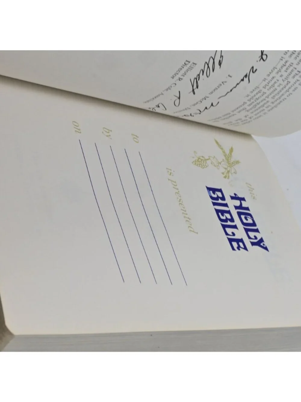 N/A holy bible