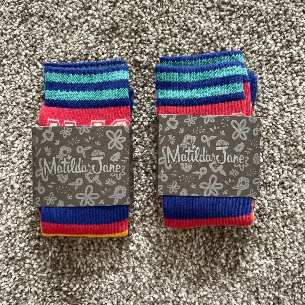 2 Pairs Matilda Jane Girls Spirit Socks Small 5-8