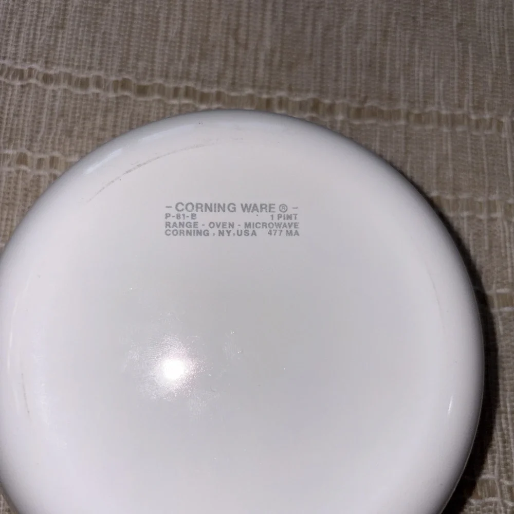 corning ware blue cornflower Casserole Dish With Lid P-1 3/4 B And P81-B 1 Pint