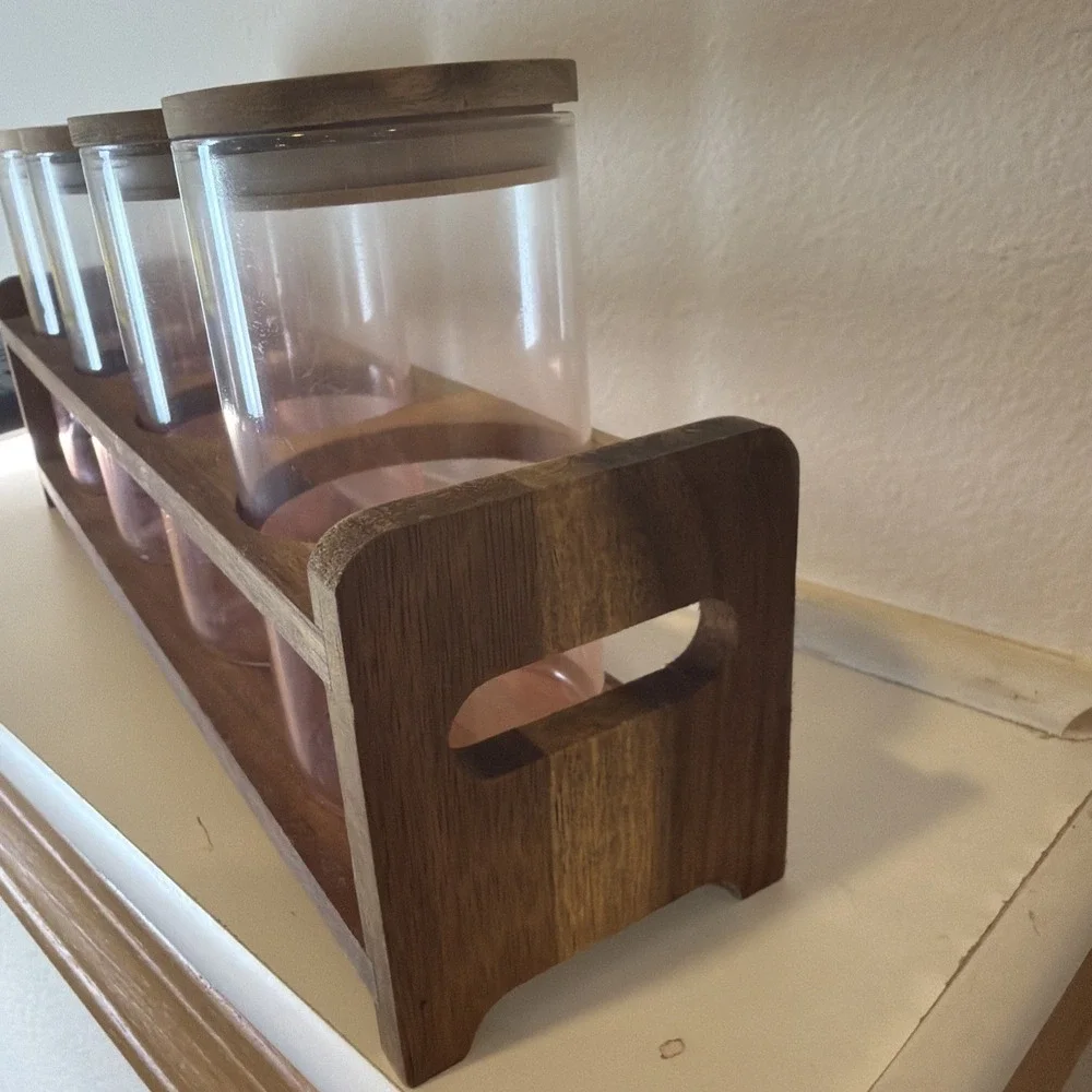 Crate&Barrel wooden spice