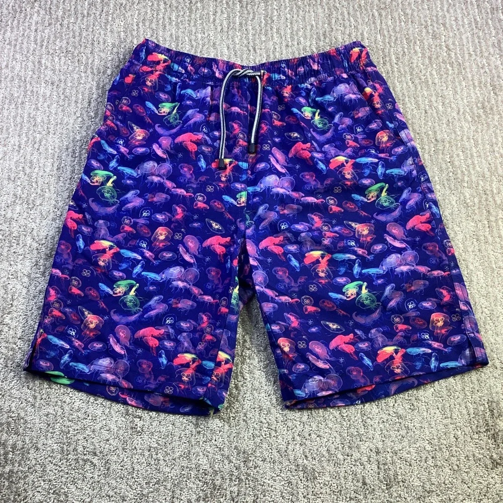 Peter Millar Seaside Mens Jellyfish Print‎ Swim Trunks Size Small NWT
