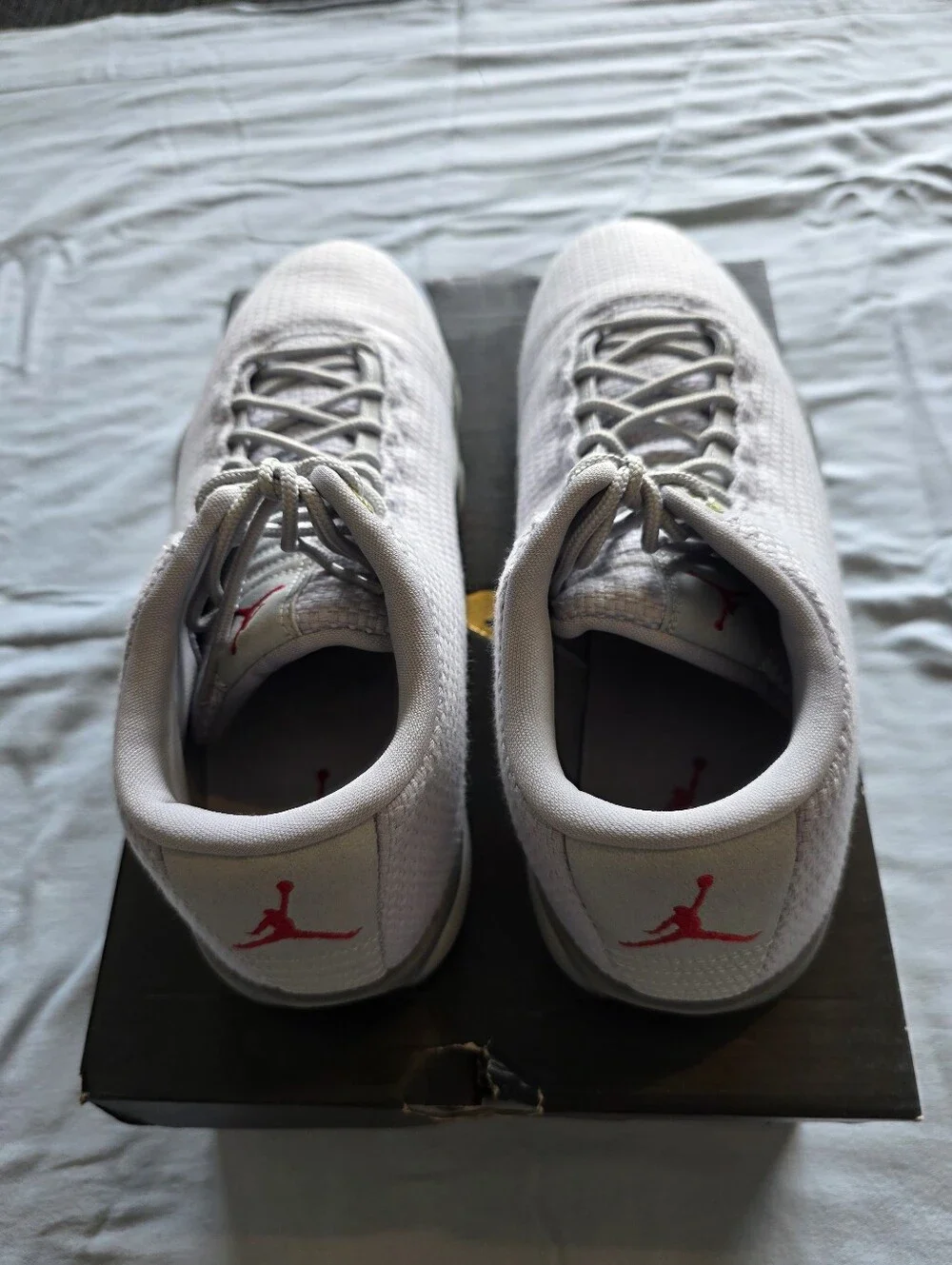 Light Gray Knit Athletic Sneakers