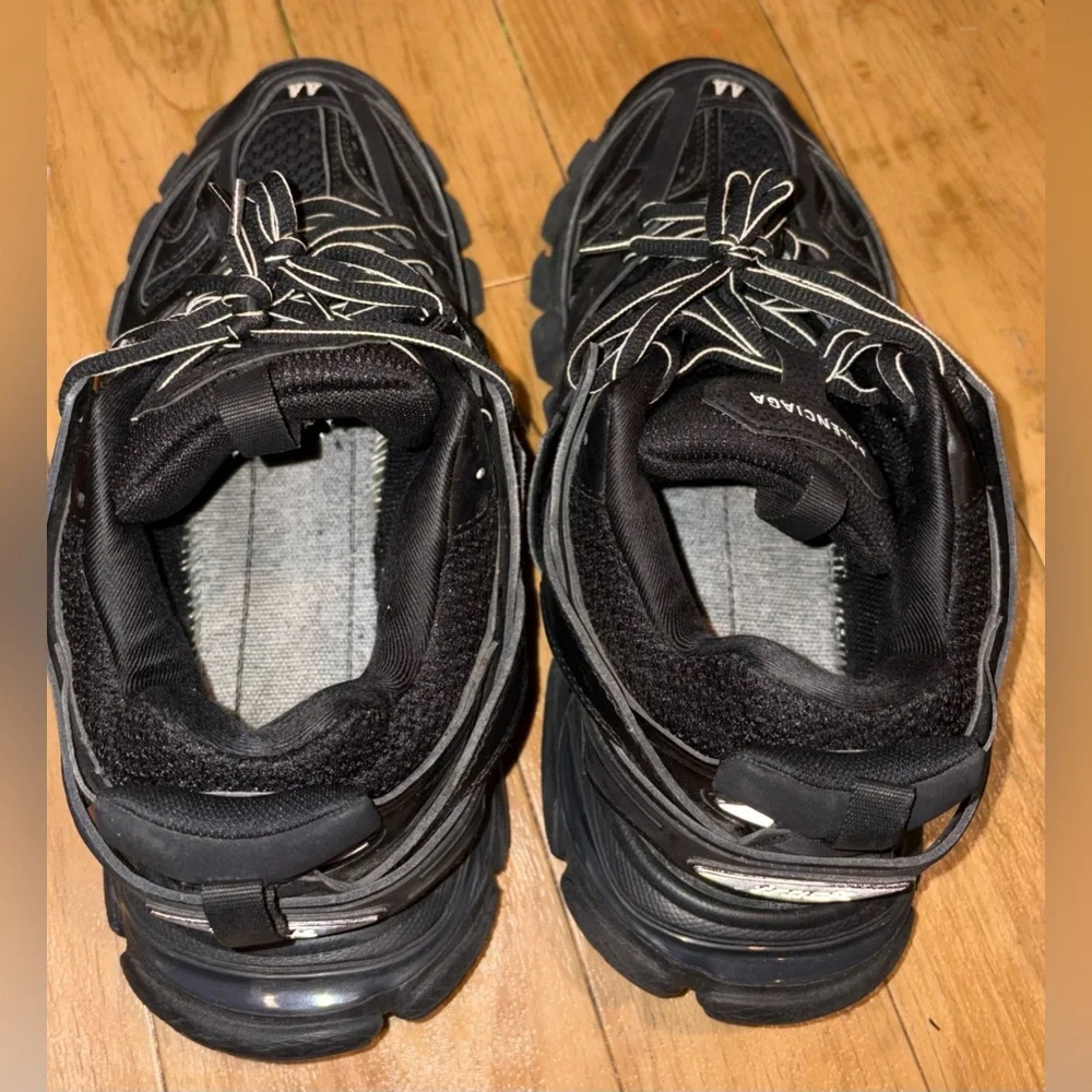Balenciaga Black Triple S-Style Chunky Sneakers