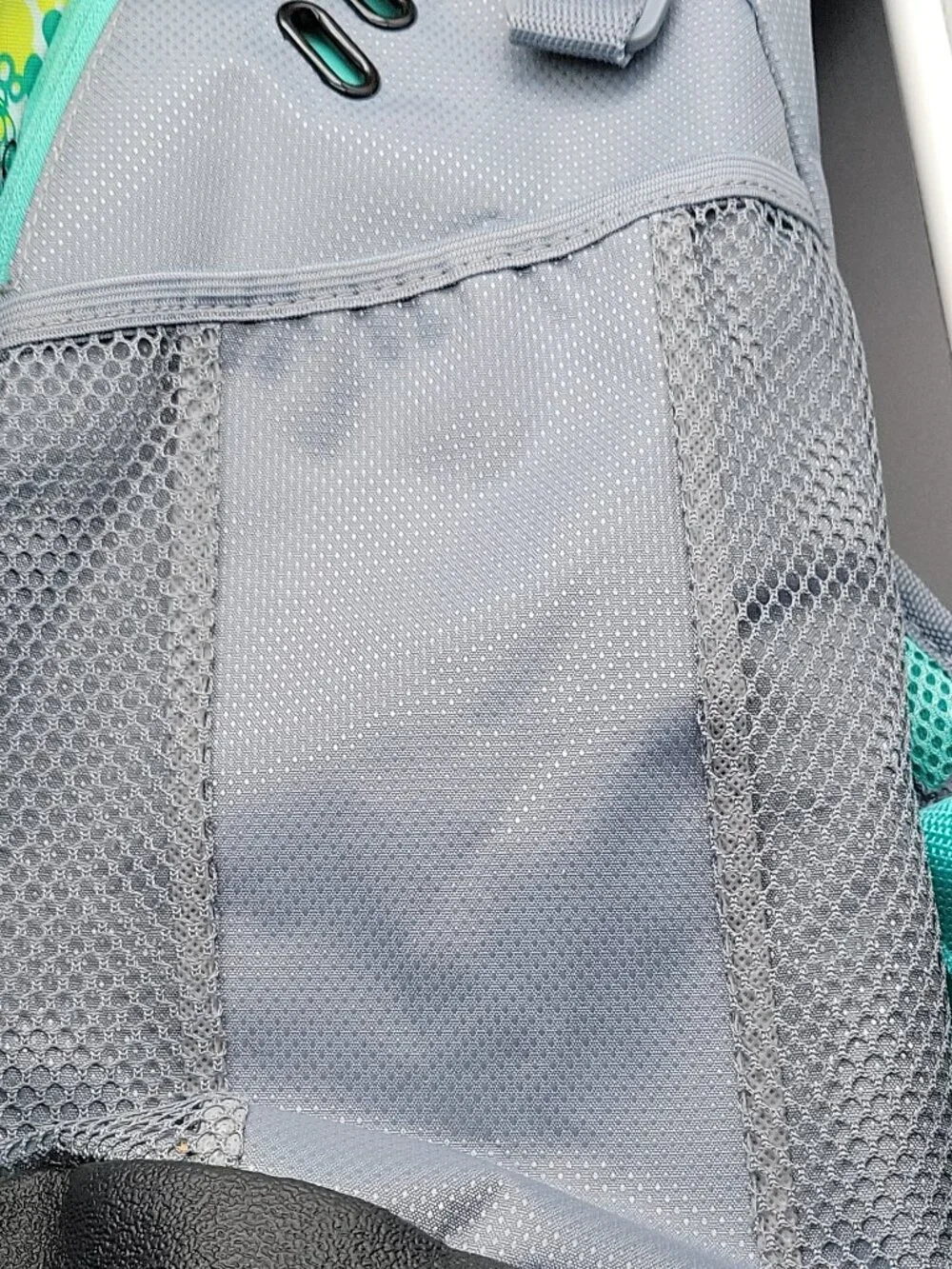 Fuel Large Backpack, Gray Teal Multicolor, Zip, Padded Straps, Pockets, School