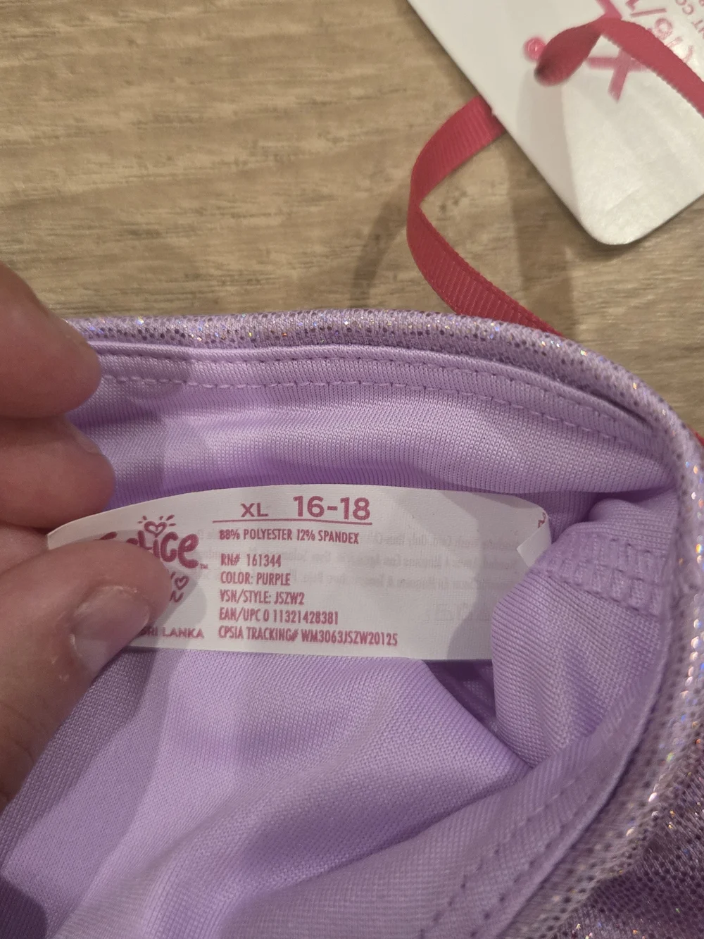NWT Justice Girls Metallic Colorblock Sports Bra & Shorties 2PC Set Gym Dance XL