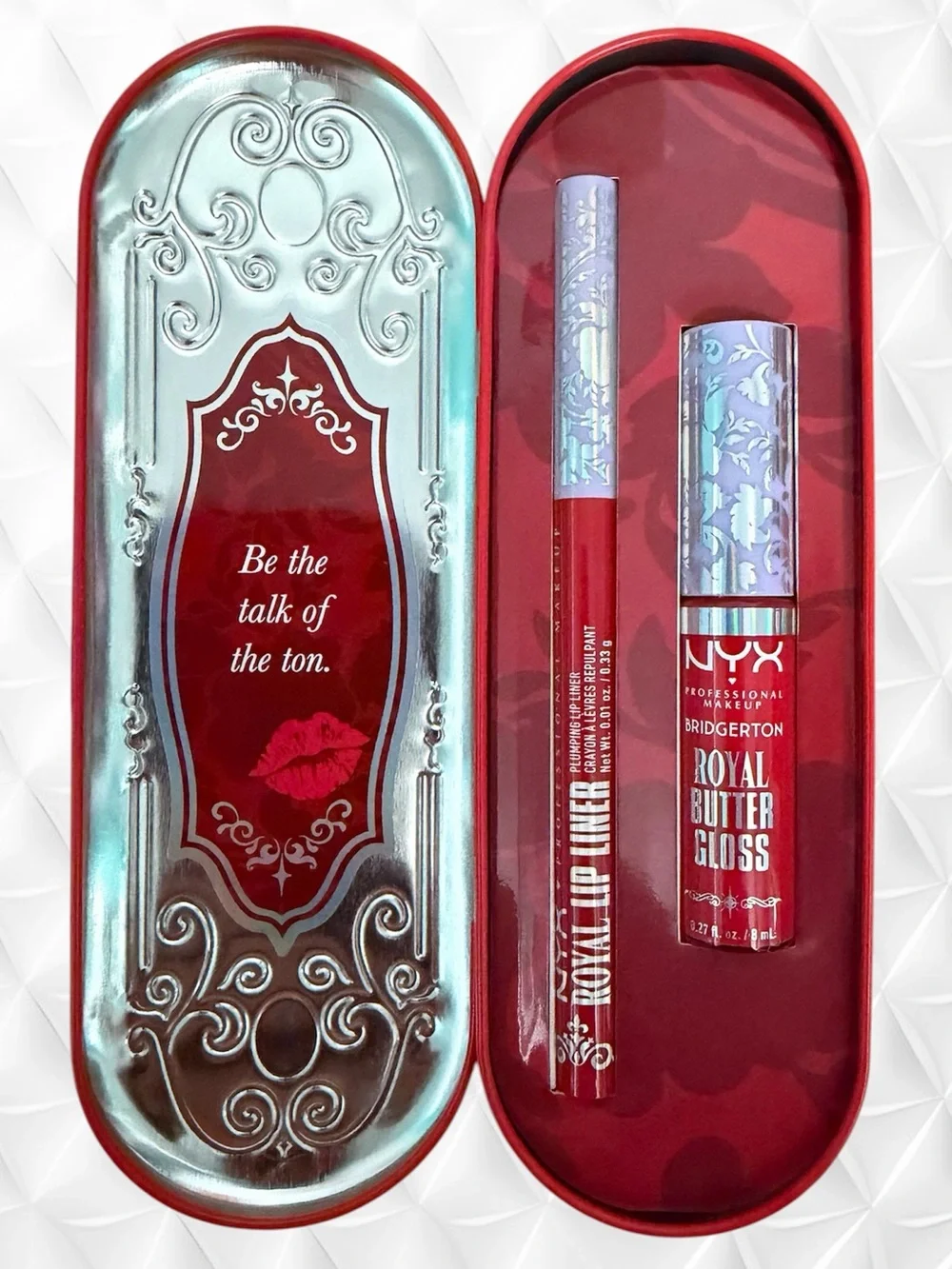 NYX Bridgerton Lip Kit & Decorative Tin