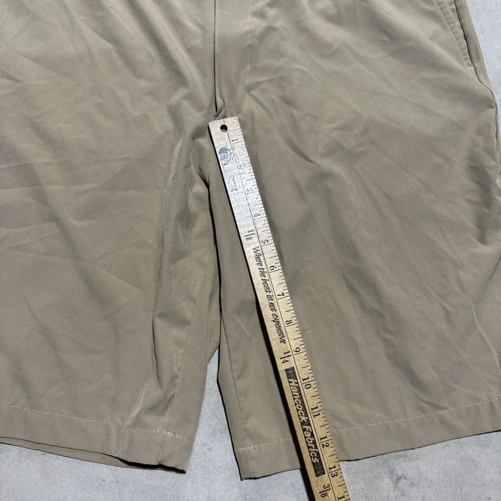 Adidas Golf Shorts Men's SZ 36 Khaki Athletic Stretch Shorts Activewear Grippy