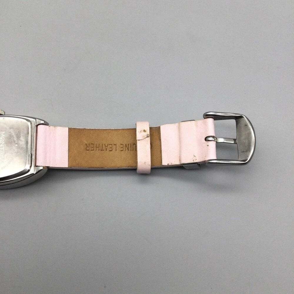 Montana Womens Watch 28mm Pink Crystals Breast Cancer Awareness New Battery