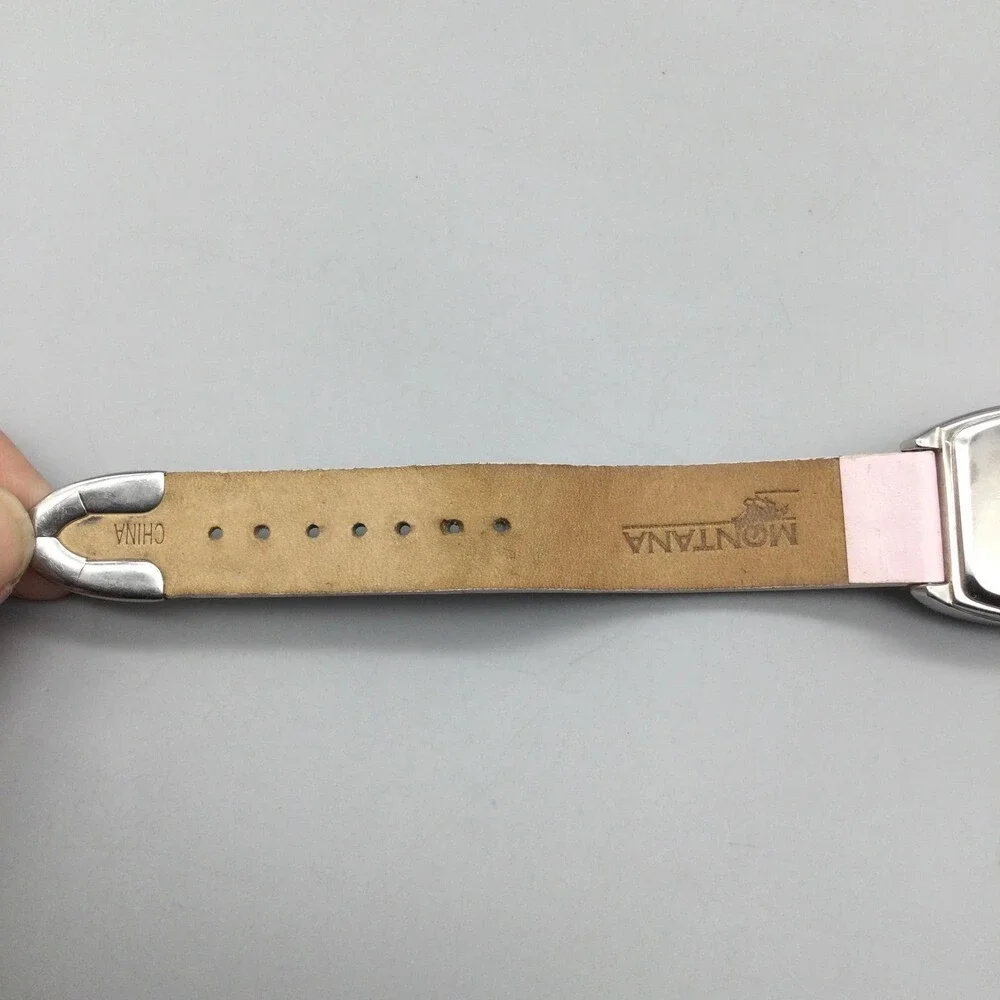 Montana Womens Watch 28mm Pink Crystals Breast Cancer Awareness New Battery