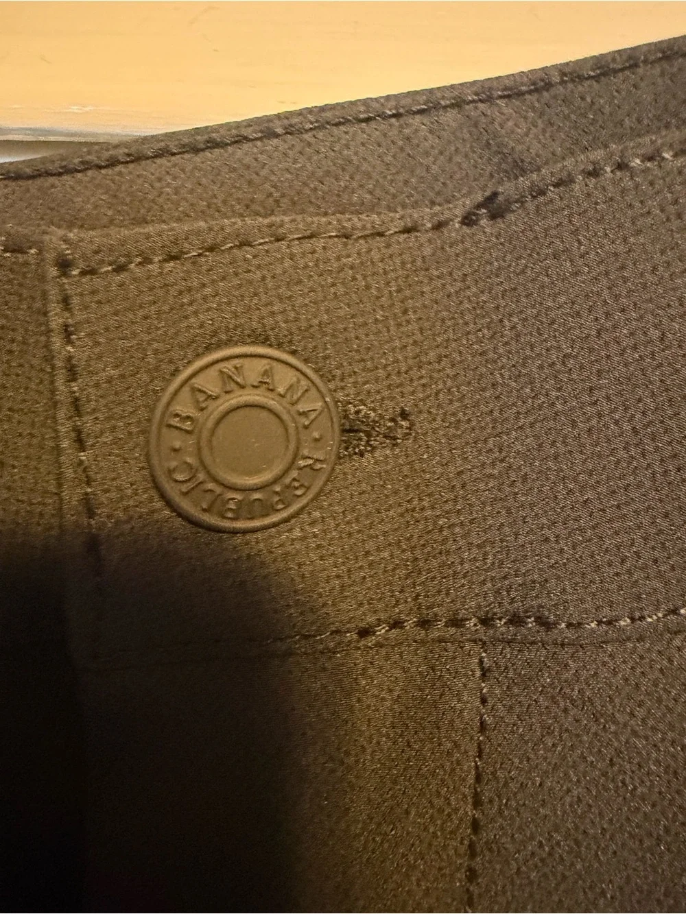 NWT Banana Republic Men’s Flat Front Pants 38x29 Black