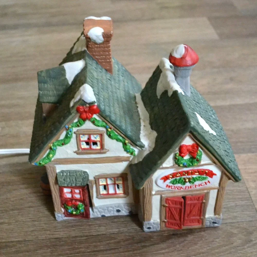 Santa's Workshop LED Lightup Village House Christmas Decor