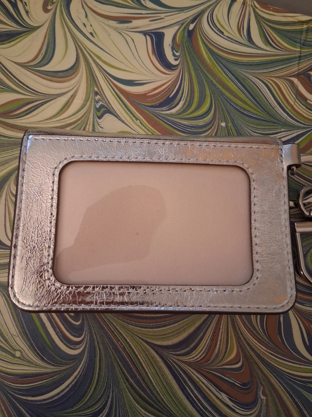 Tory Burch compact metallic