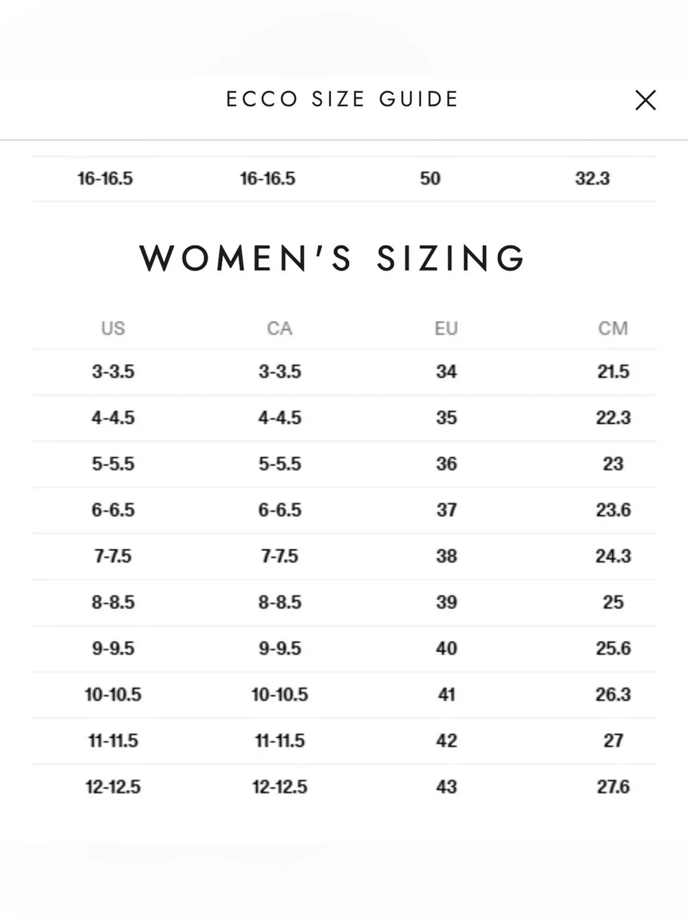 N/A ecco women