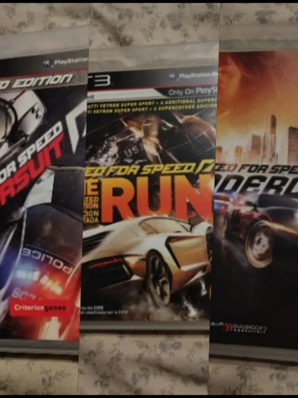 Playstation 3 Need for Speed: Undercover, The Run, AND Hot Pursuit (3 Games)