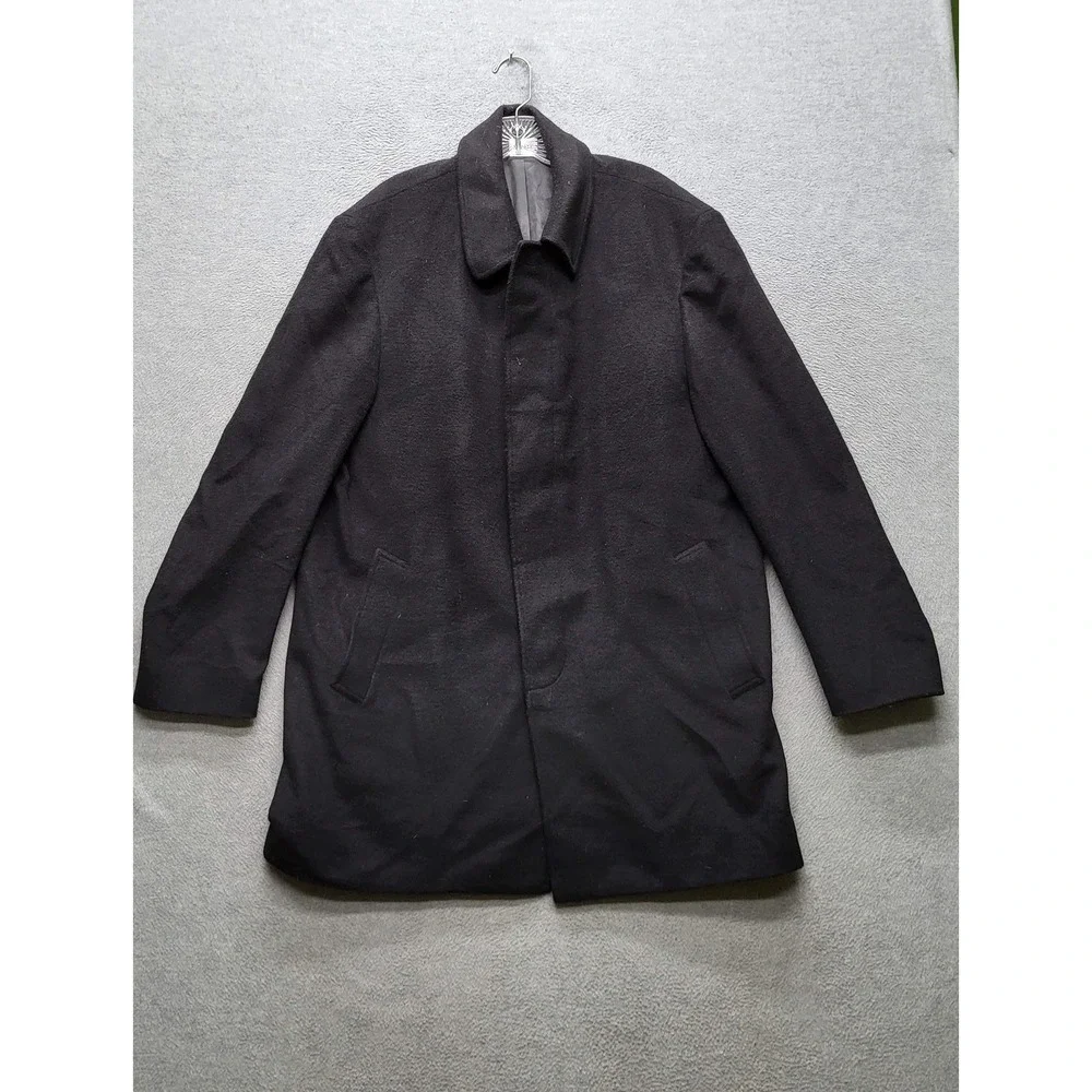 Lauren Ralph Men Blazer 44R Black Polyester Wool‎ Jake Long Sleeve