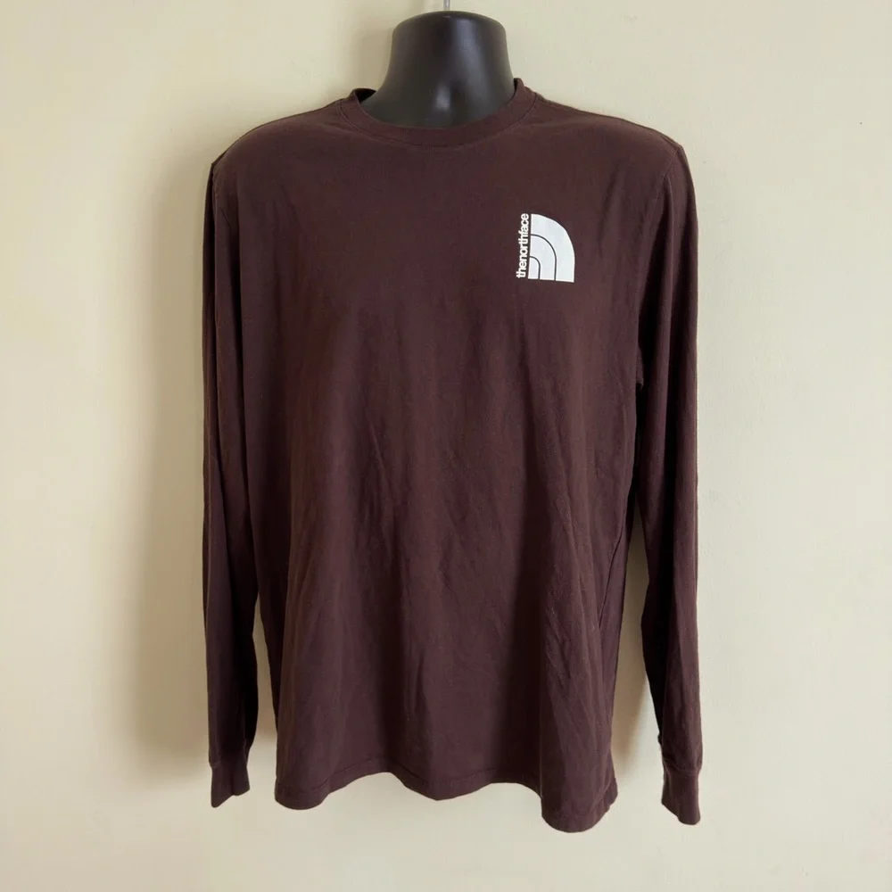 The North Face Brown Long Sleeve Tee shirt Size Large