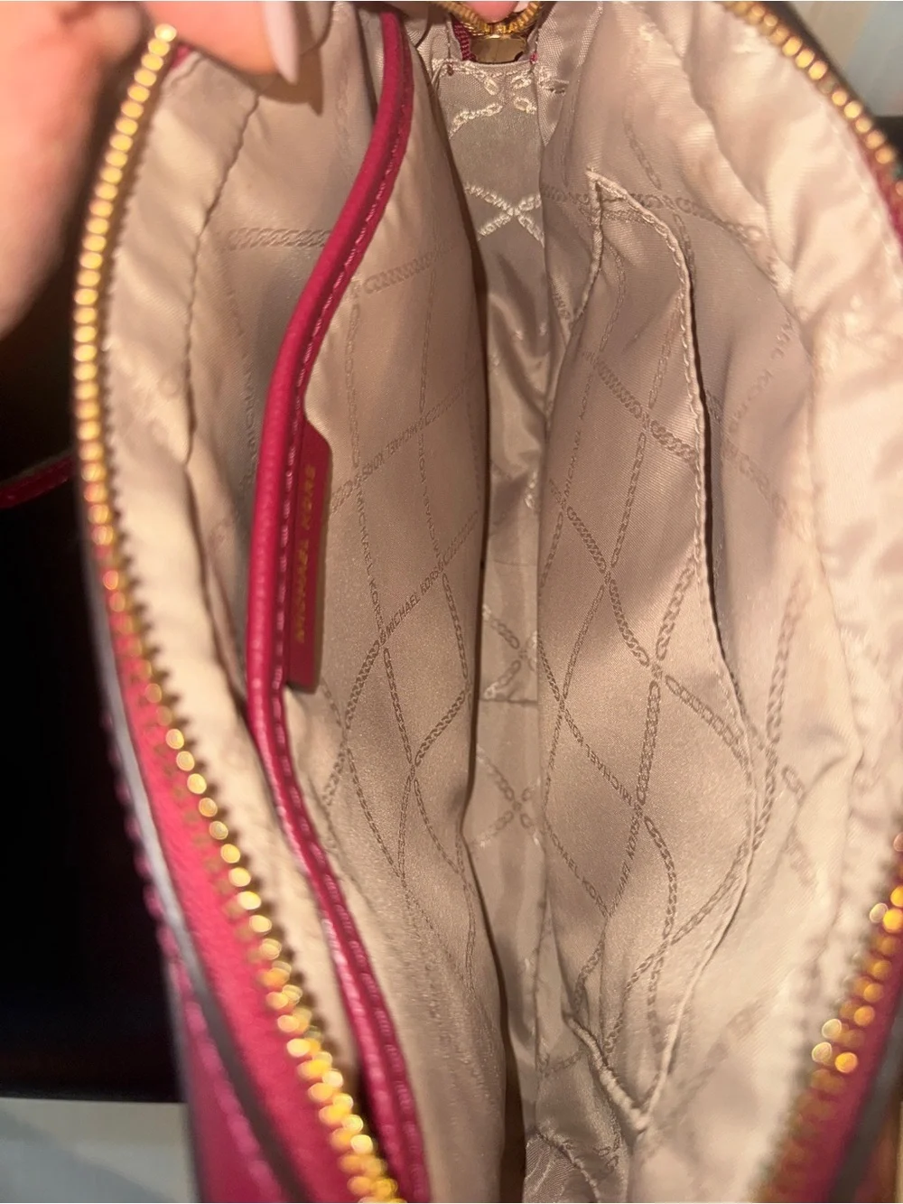 Michael Kors shape leather tone