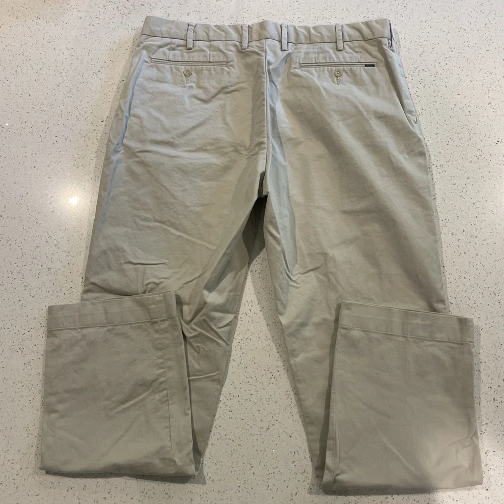 Men's Polo Ralph Lauren Classic Fit Stretch Beige Chino Pants 36 X 32