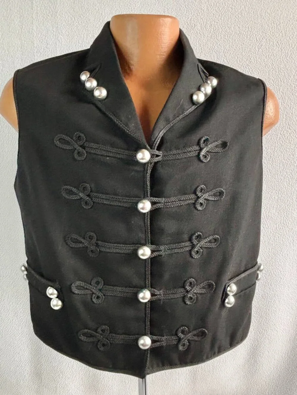 Hungarian Bocskai Folk Vest Soutache Studded Military Nobility