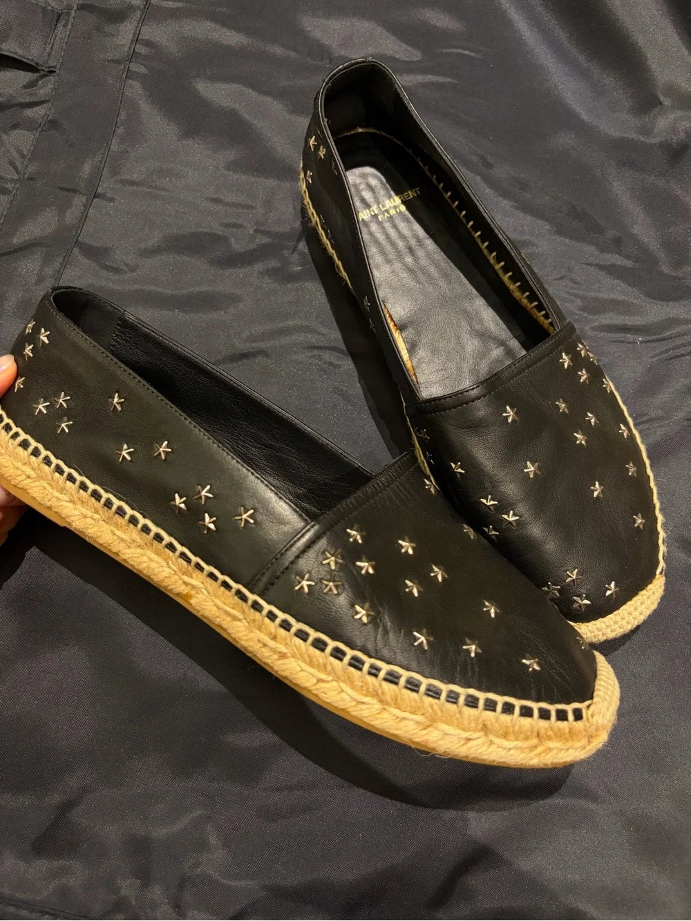 Saint Laurent slip espadrilles