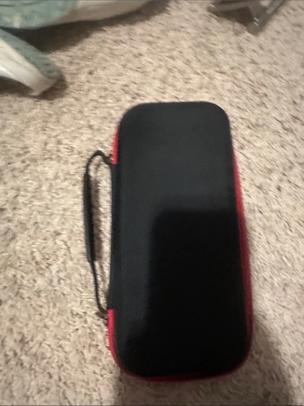 Compact Black and Red Protective Carry Case