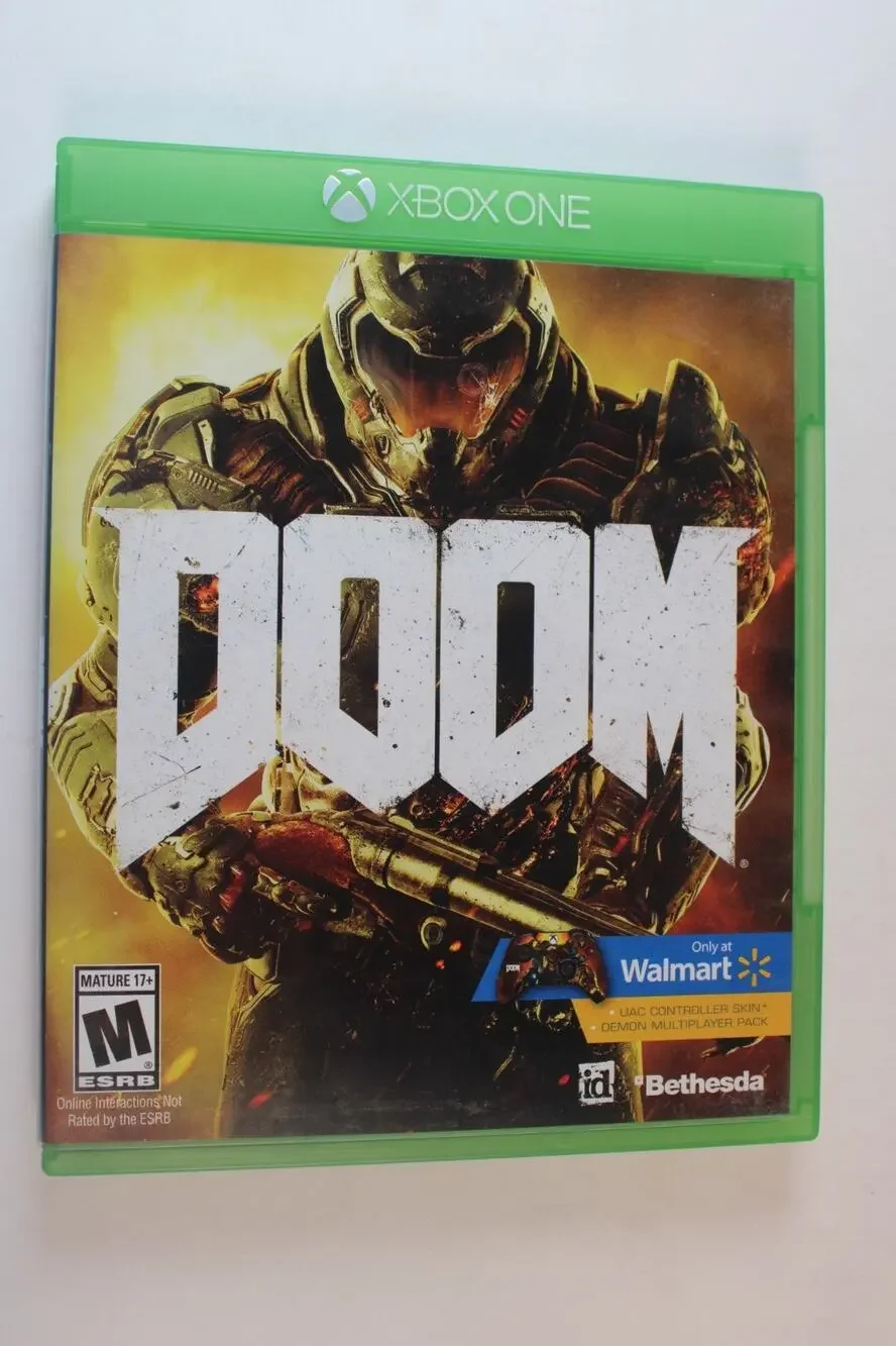 Doom (Microsoft Xbox One, 2016) Authentic, Complete, Tested/works