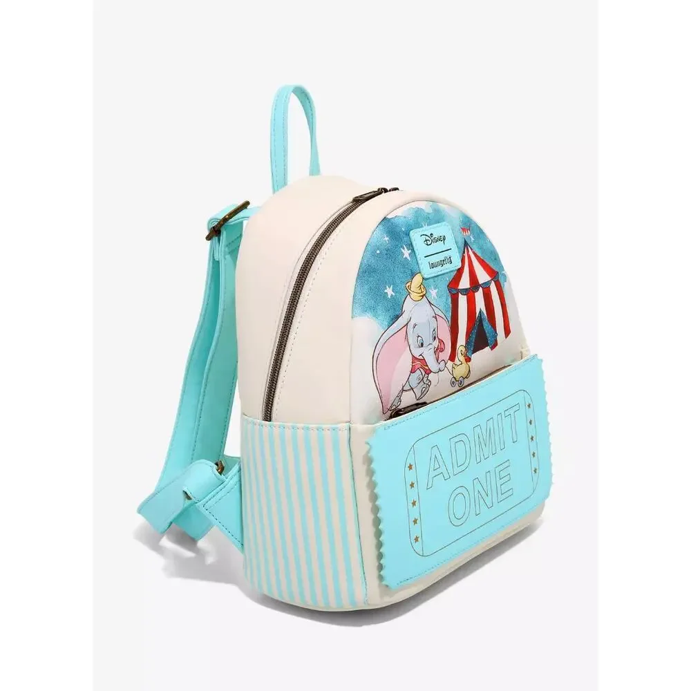Disney Classic Dumbo Loungefly Circus Ticket Mini Backpack Hot Topic NWT-Sealed!