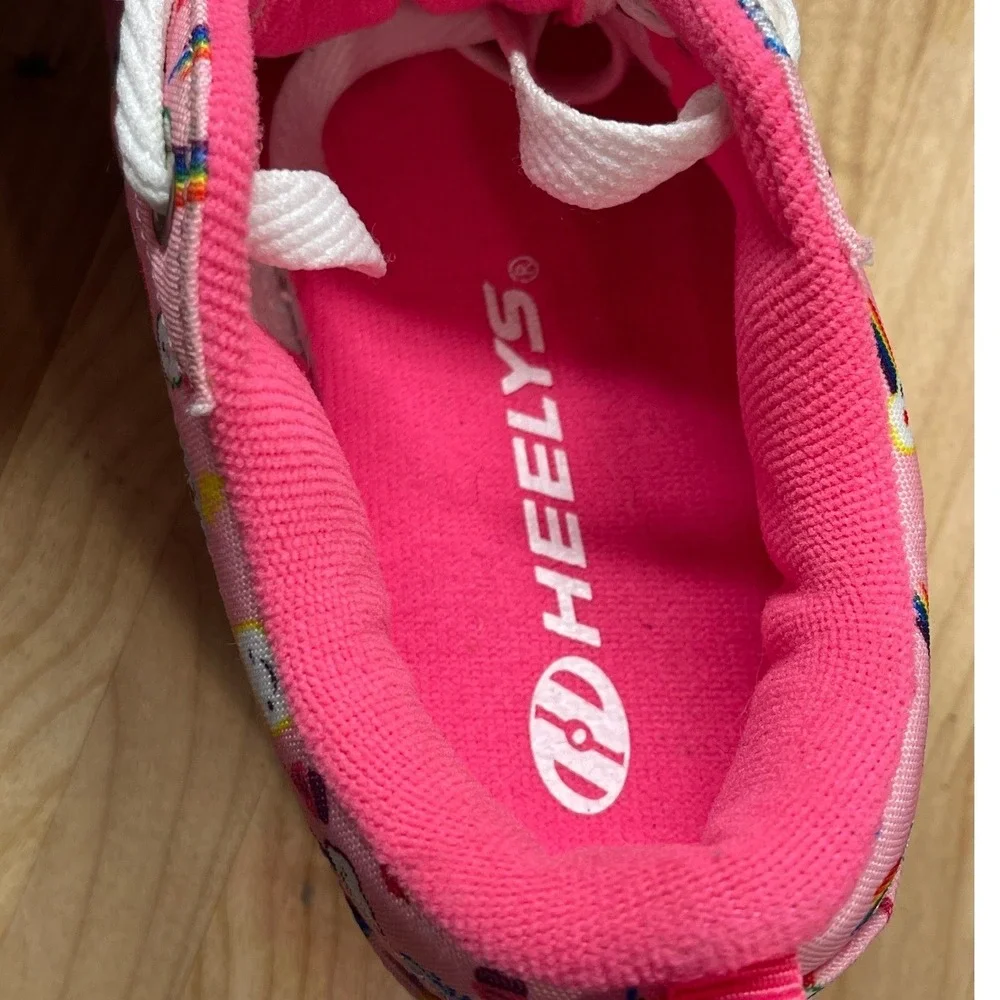 Heelys Pro 20 Prints Pink Rainbow Cloud Skate Shoes Youth Size 2 10335 NEW