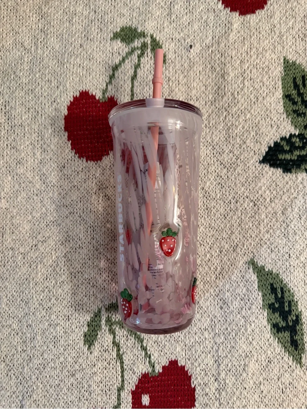 Starbucks translucent pink