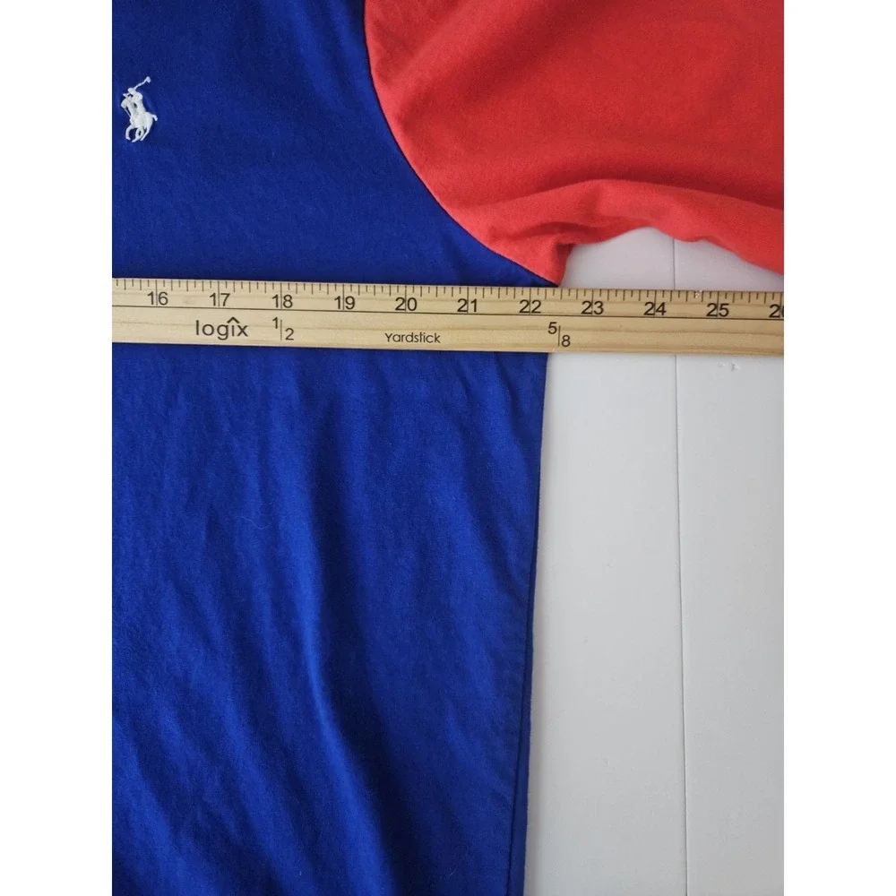 Polo Ralph Lauren Men's Long Sleeve Hooded Color Block Shirt Large