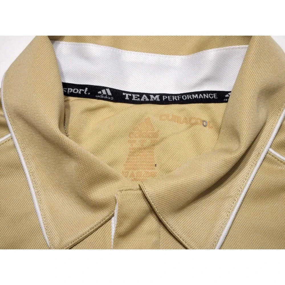 Vintage ADIDAS UCF Knights Polo Shirt Gold Men's Large L