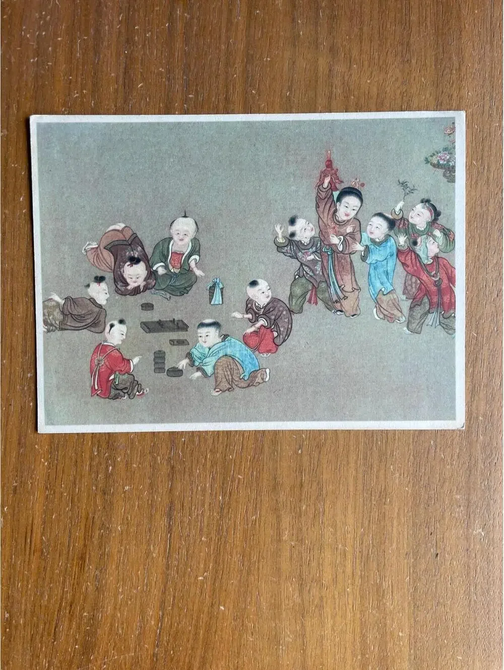 Oriental Asian Children At Play Art Work