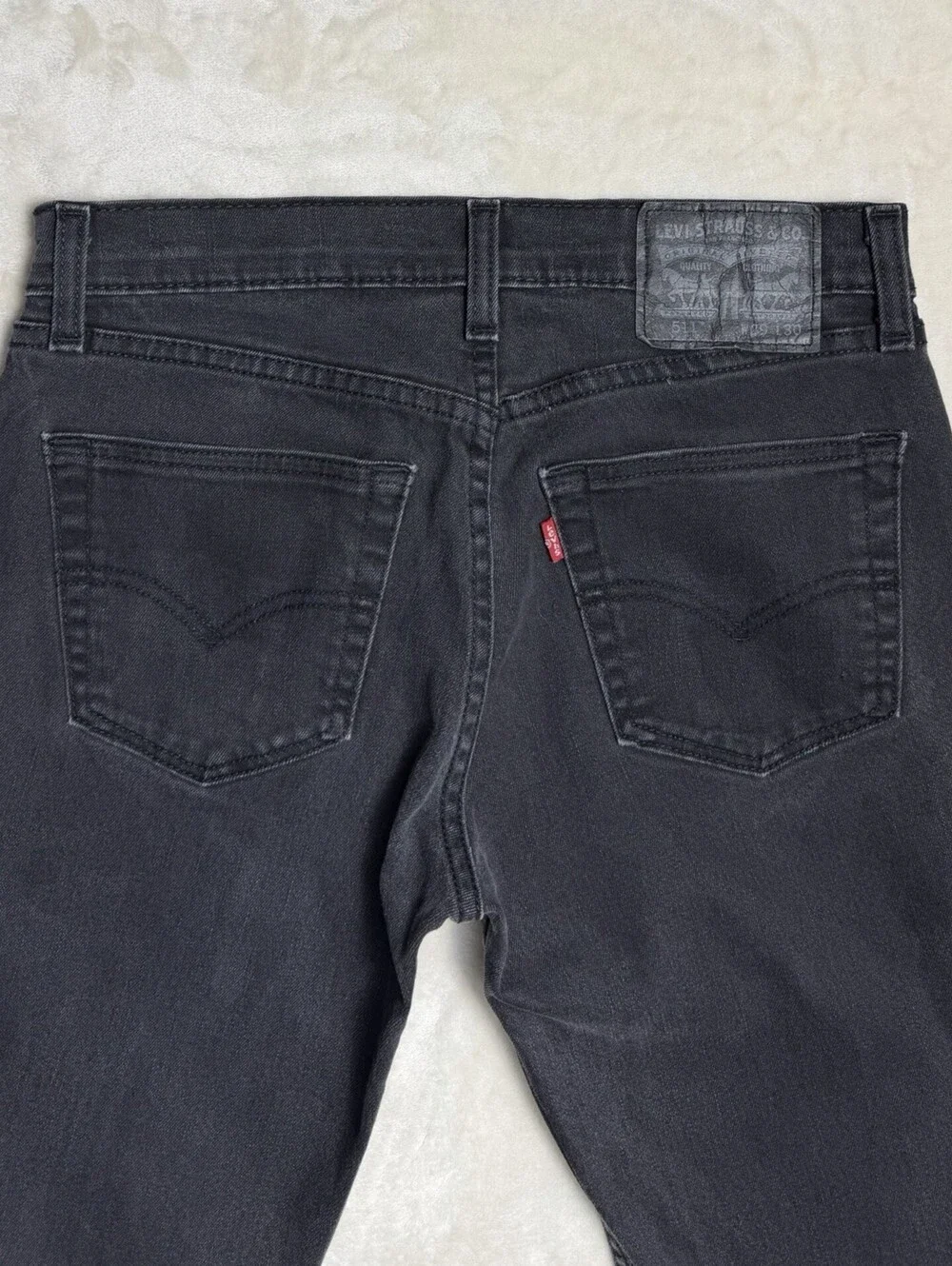 Levis 511 Slim Fit Jeans Mens 29x30 Black Stretch Denim WaterLess Pants