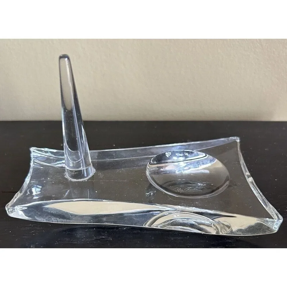 Signed‎ Long Oleg Cassini Crystal Ring Holder