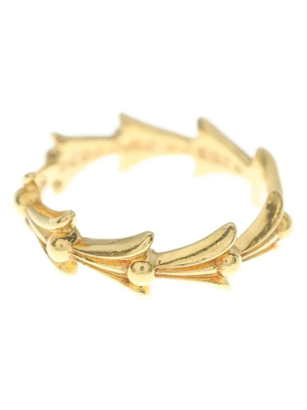 Chrome Hearts 22k Cross Tail Ring Gold