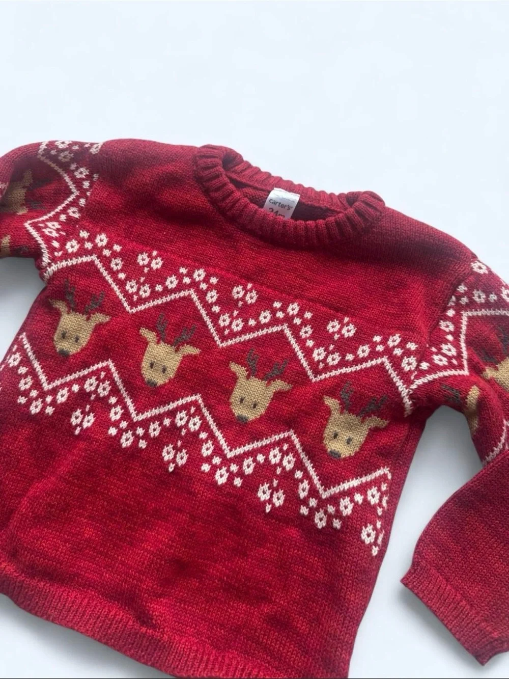 Carters cozy red