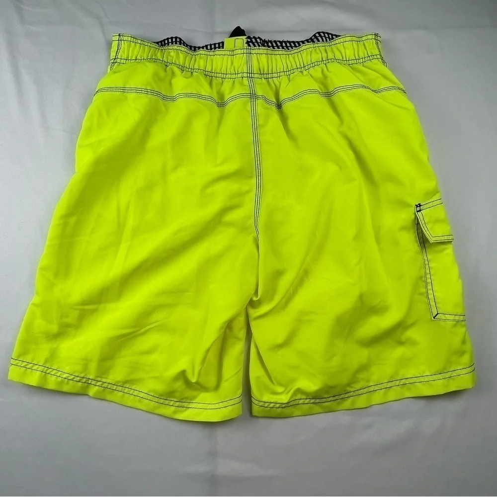 Route 66 - Men’s Trunks - Bright Yellow - Neon - Large